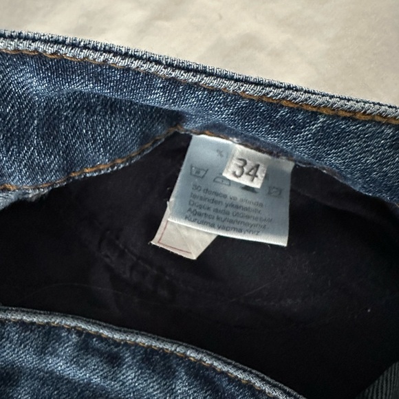 Beauty Omelette blue straight denim size 26 - Picture 4 of 6